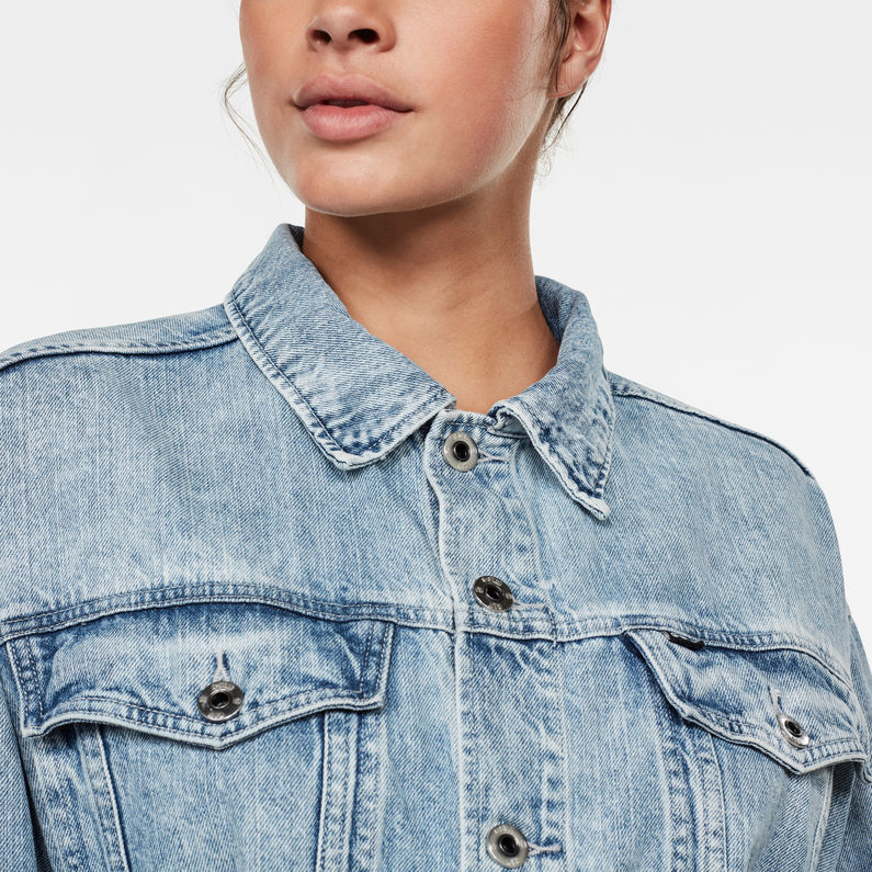 G-STAR® 3301 Real Boyfriend Jacket Light blue detail shot
