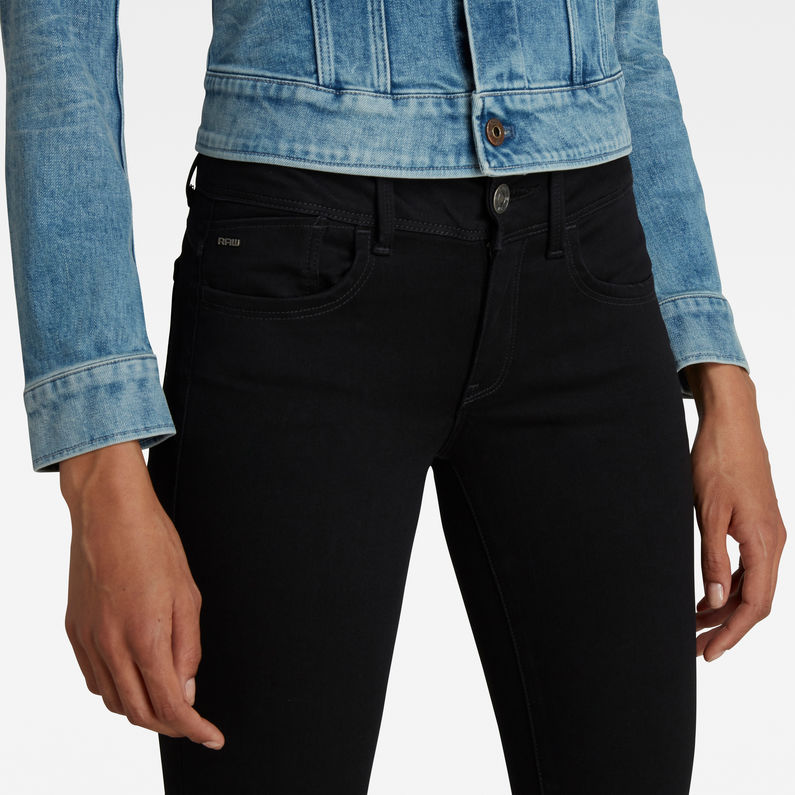 G-Star RAW® Lynn D-Mid Waist Super Skinny Jeans Black