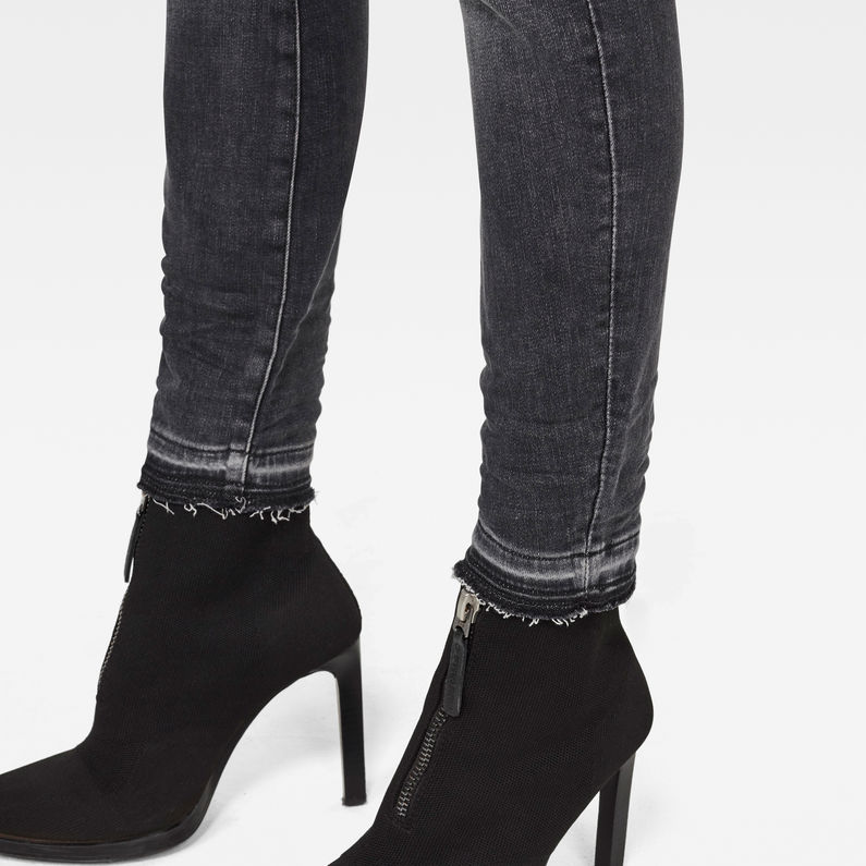 G-STAR® 3301 Mid Skinny Ripped Edge Ankle Jeans Grijs
