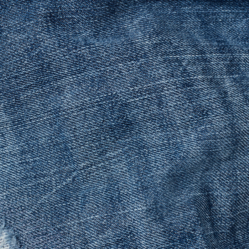 G-Star RAW® Tedie Ultra High Shorts Ripped Mittelblau fabric shot