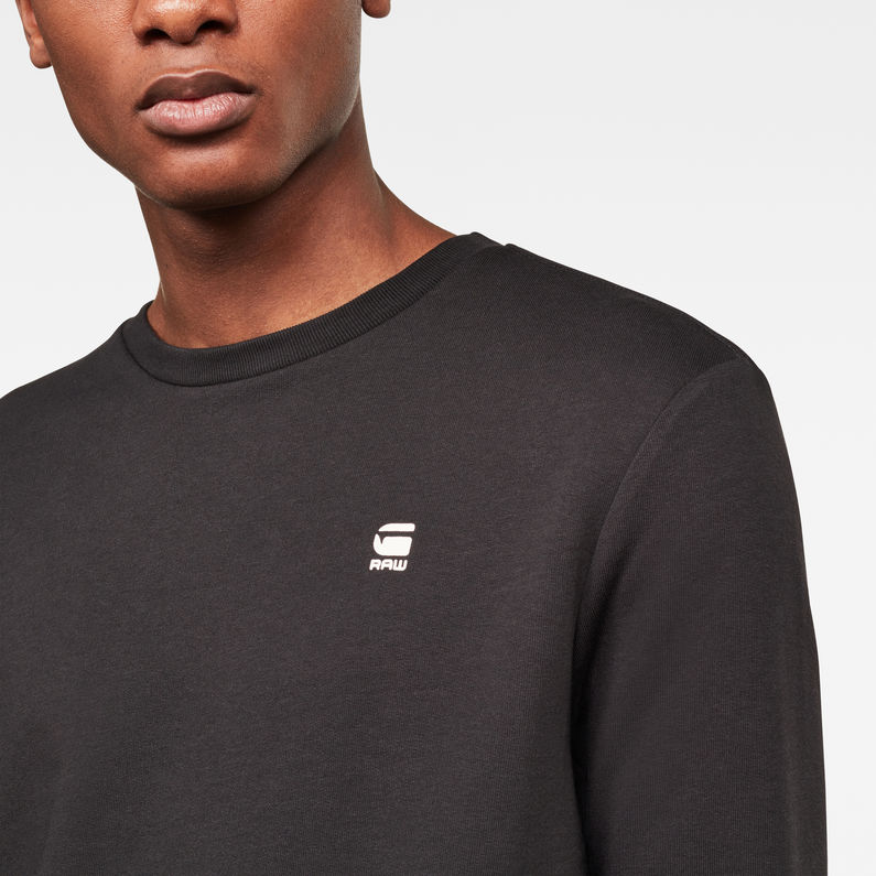 G-STAR® G-Raw Sweater Black detail shot