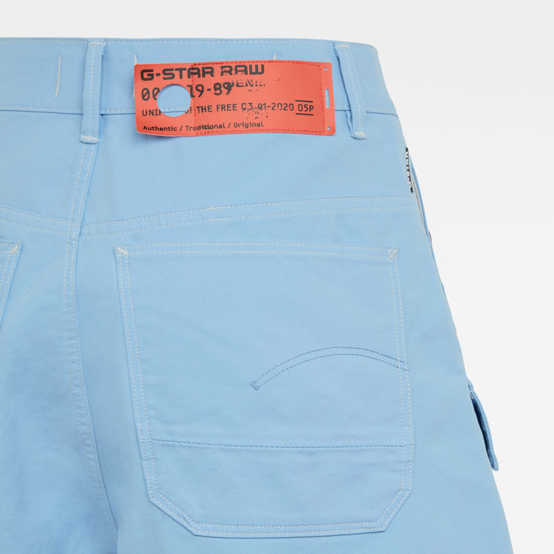 G-Star RAW® High Field Shorts Medium blue detail shot buckle