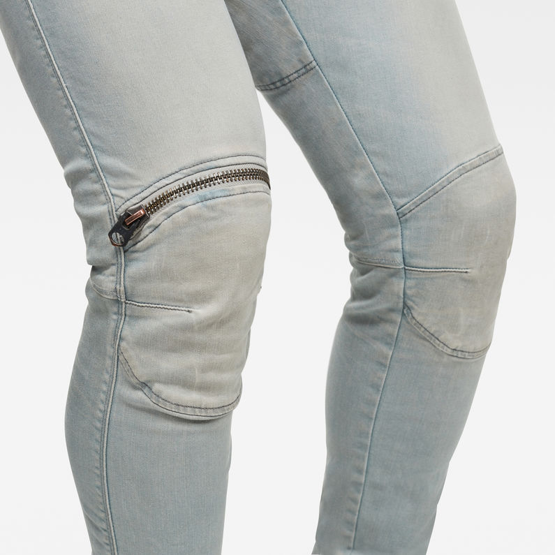 G-Star RAW® 5620 3D Zip Knee Skinny Jeans Lichtblauw