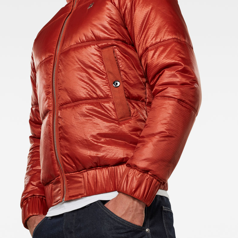 G-Star RAW® Meefic Quilted Jacket Orange detail shot
