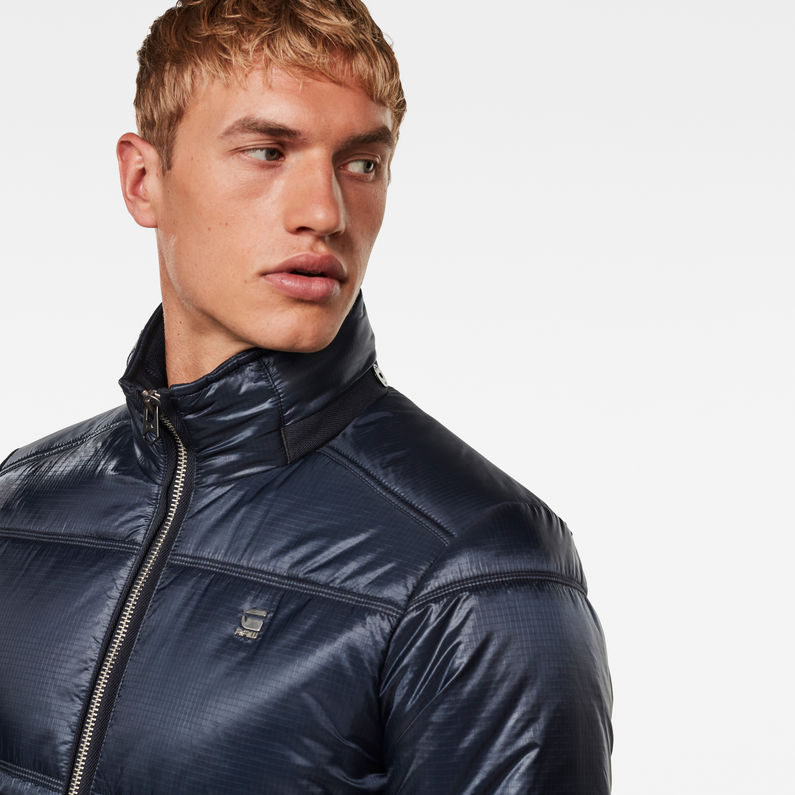 G-Star RAW® Meefic Quilted Jacket ダークブルー detail shot