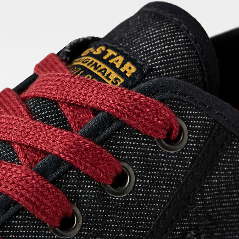 G-Star RAW® Rovulc 50 Years Denim Low Sneaker Schwarz detail