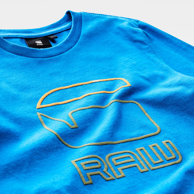 G-Star RAW® T-Shirt ダークブルー detail shot