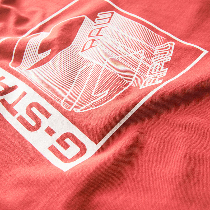 G-Star RAW® T-Shirt Red detail shot