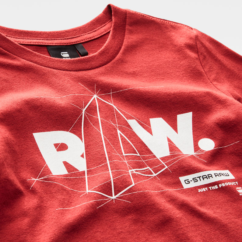 G-Star RAW® Camiseta Rojo detail shot