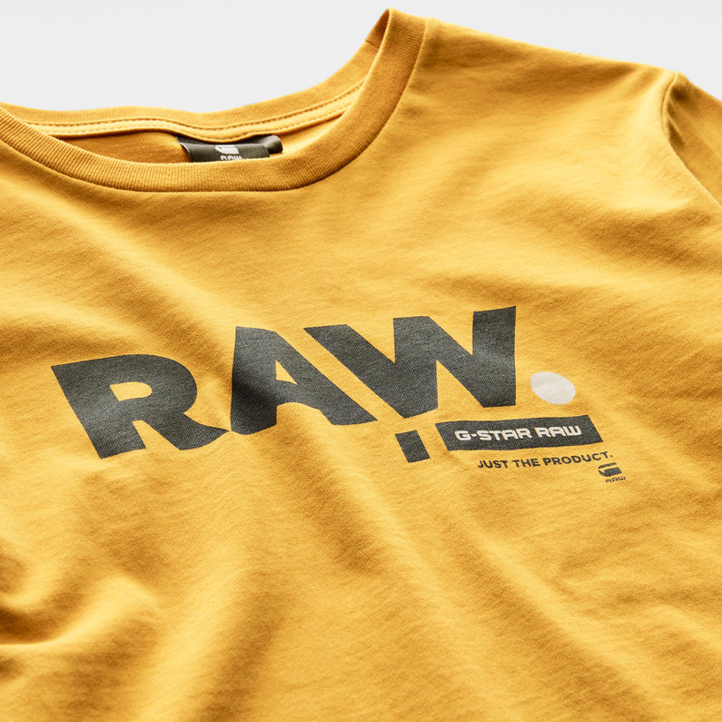 G-Star RAW® T-Shirt Jaune detail shot