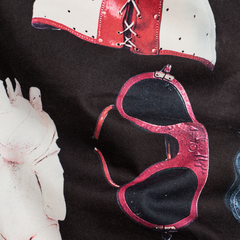 G-STAR® Vetar Chino Shorts Schwarz fabric shot