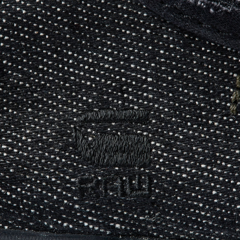 G-Star RAW® Rovulc 50 years Denim Low Sneakers Black fabric shot