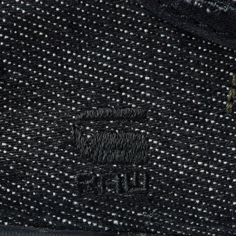 G-STAR® Rovulc 50 years Denim Low Sneakers Black fabric shot