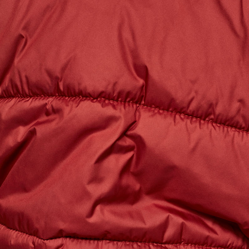 G-Star RAW® Meefic Hooded Padded Jacket Red fabric shot