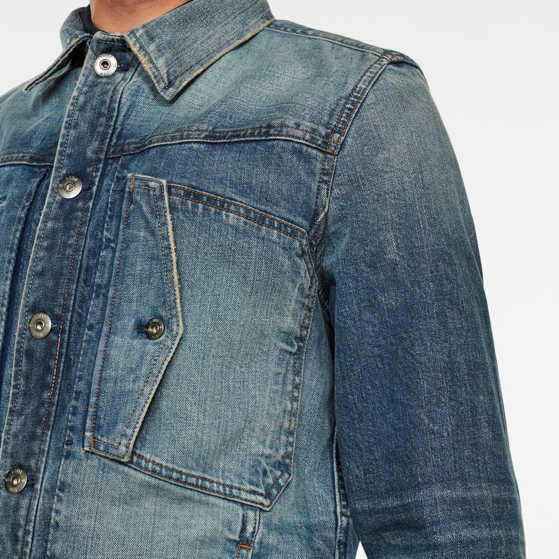 G-Star RAW® Scutar Slim Jacket C Medium blue detail shot