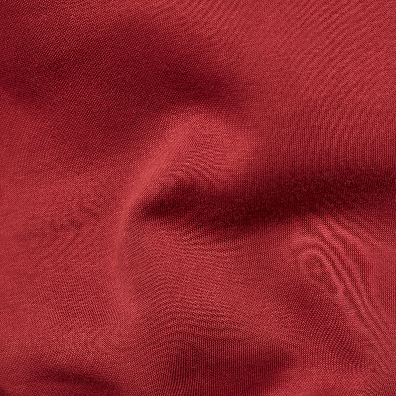 G-Star RAW® Sweat à capuche Denim Stripe Rouge fabric shot