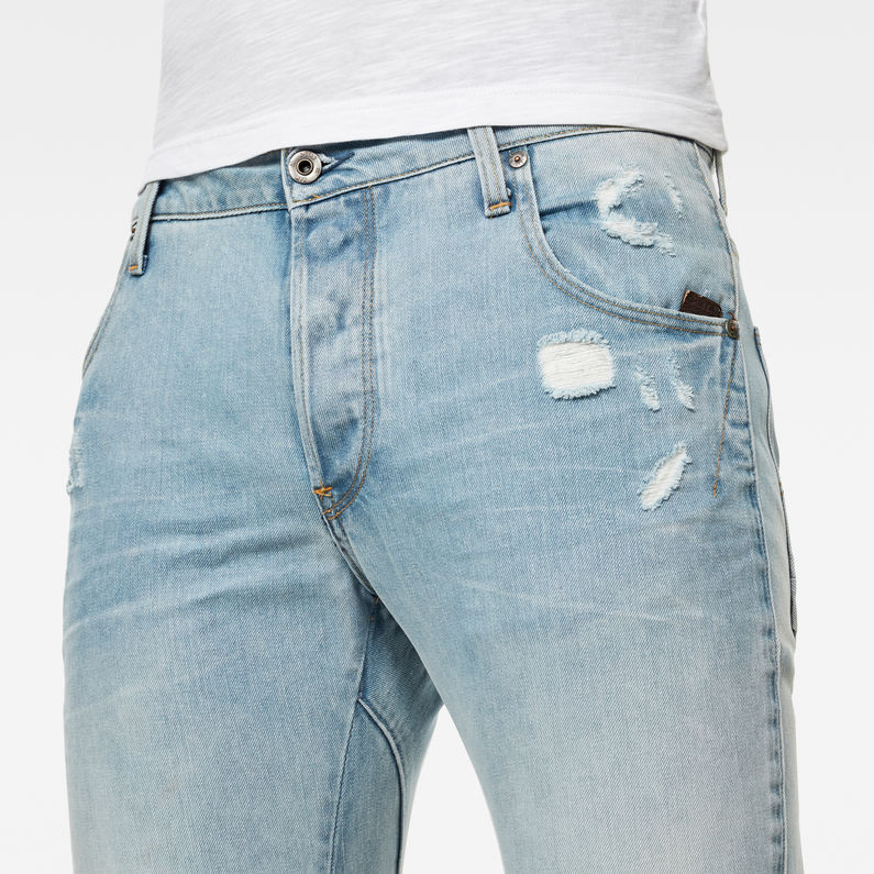 G-Star RAW® Arc 3D 1\2 Custom Shorts Bleu clair detail shot buckle
