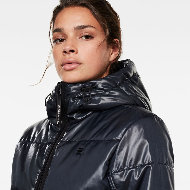 G-STAR® Short Padded Jacket Dark blue detail shot