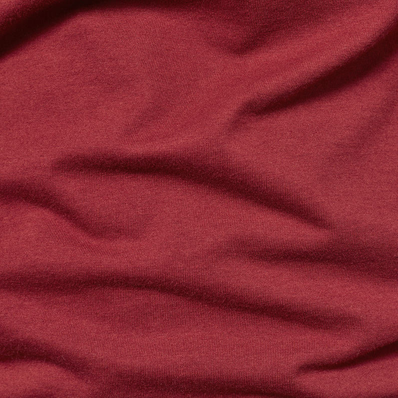 G-Star RAW® Originals Logo Slim T-Shirt Red fabric shot