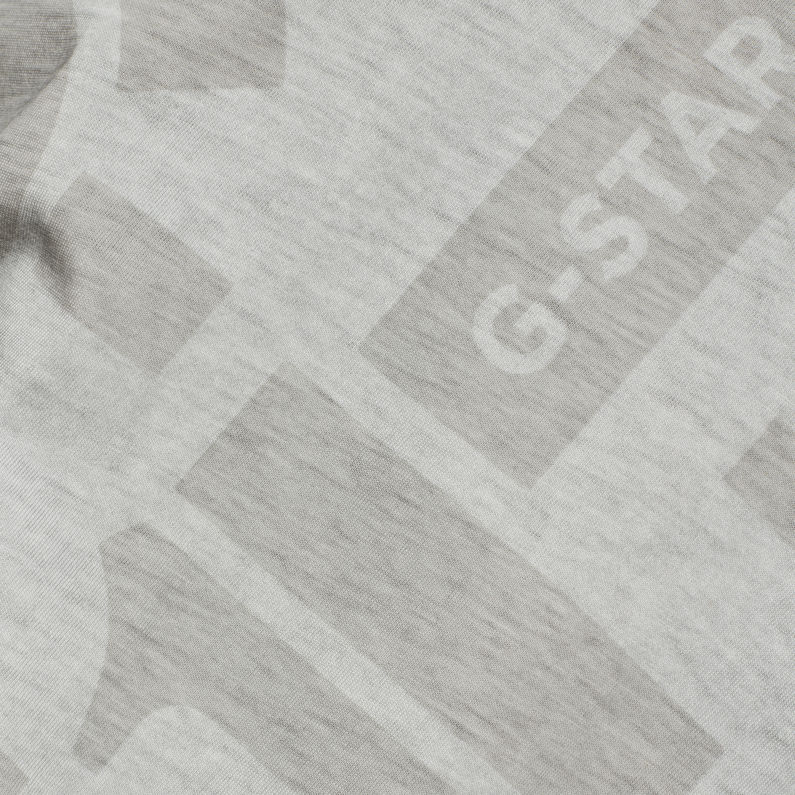 G-Star RAW® Badges Lash AOP T-Shirt Grey fabric shot