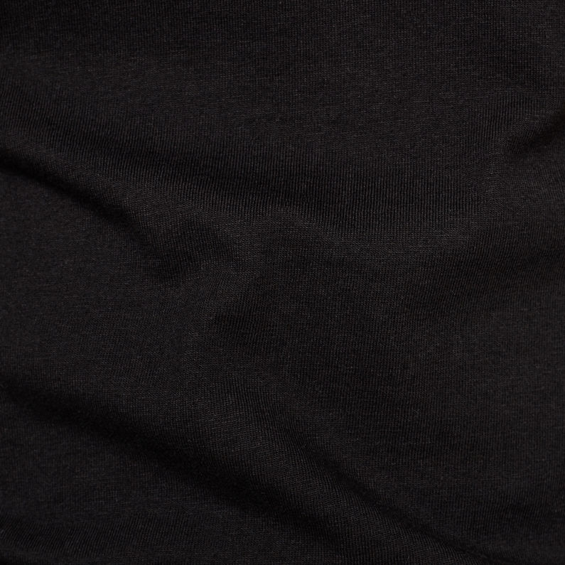 G-Star RAW® Slim Top Black fabric shot