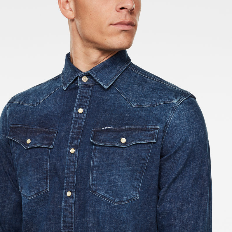 G-STAR® Slim Denim Shirt Dark blue