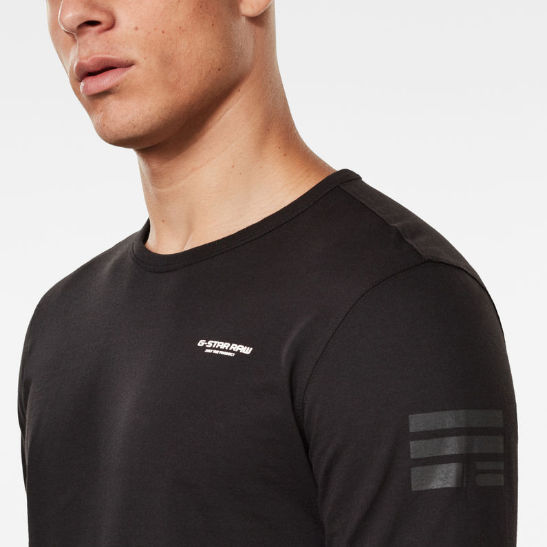 G-Star RAW® T-Shirt Base-R Noir detail shot