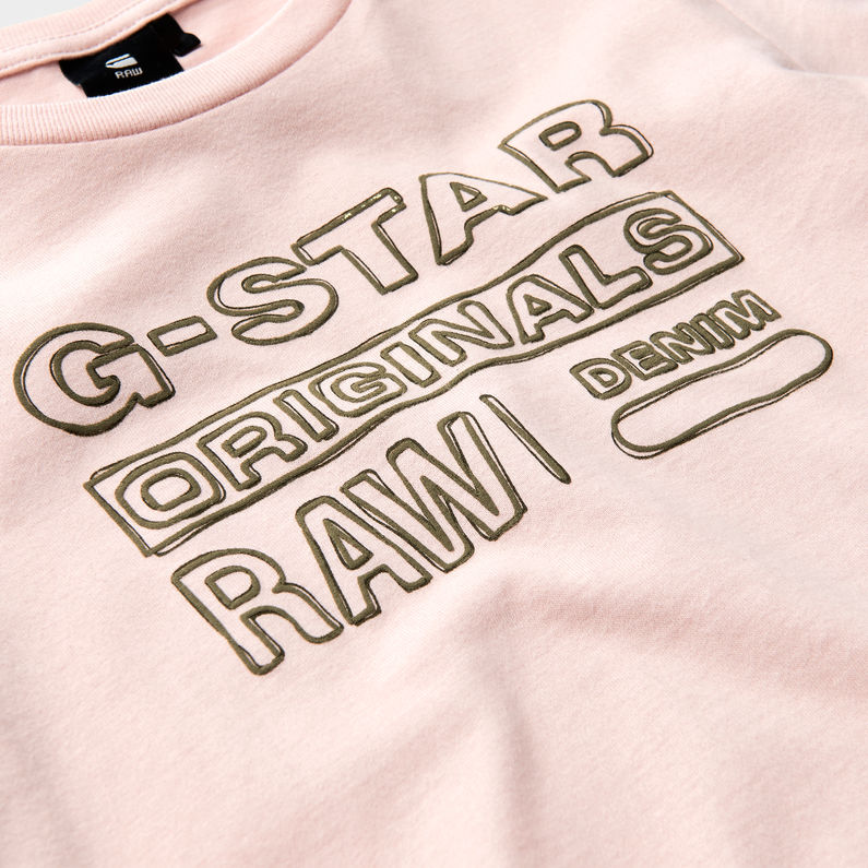G-Star RAW® T-Shirt ピンク detail shot
