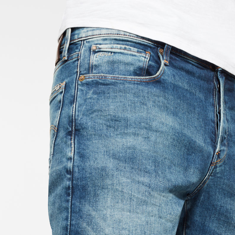 G-Star RAW® 3301 Straight Tapered Jeans Midden blauw
