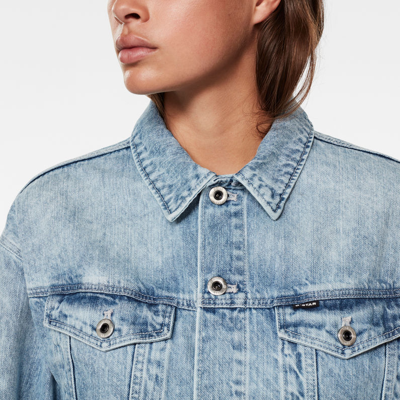 G-Star RAW® 3301 Boyfriend Denim Jacket Light blue detail shot