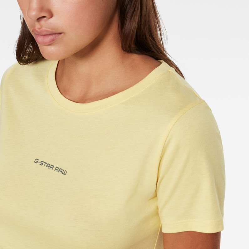 G-Star RAW® Graphic Core Optic Slim T-Shirt Yellow