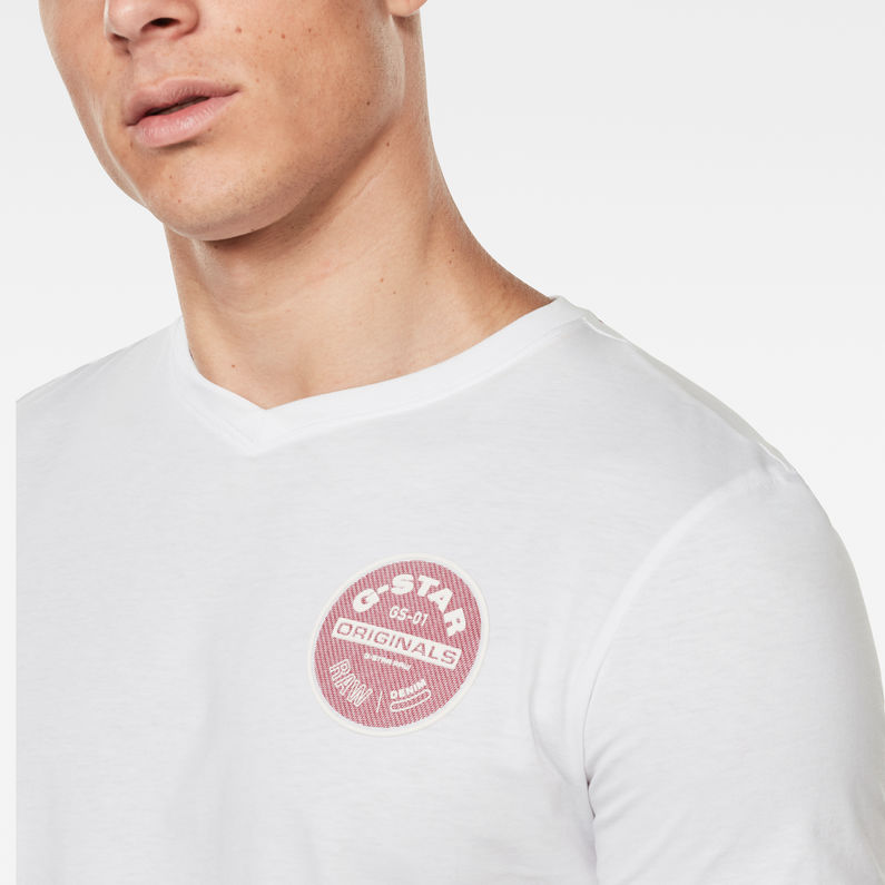 G-Star RAW® Originals Logo Slim T-Shirt White