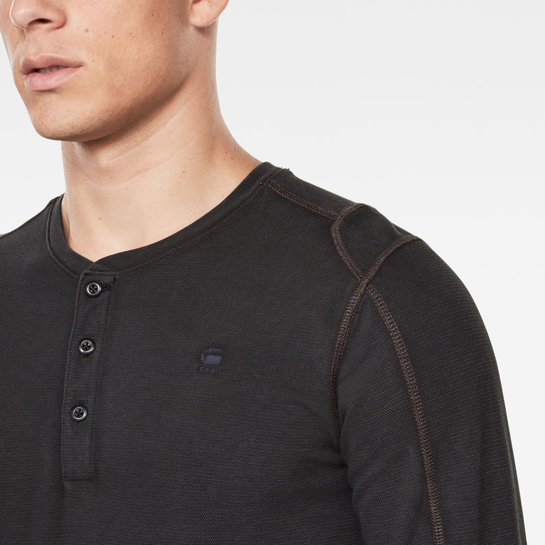 G-Star RAW® Camiseta Blast Pique OD Gdad Negro detail shot