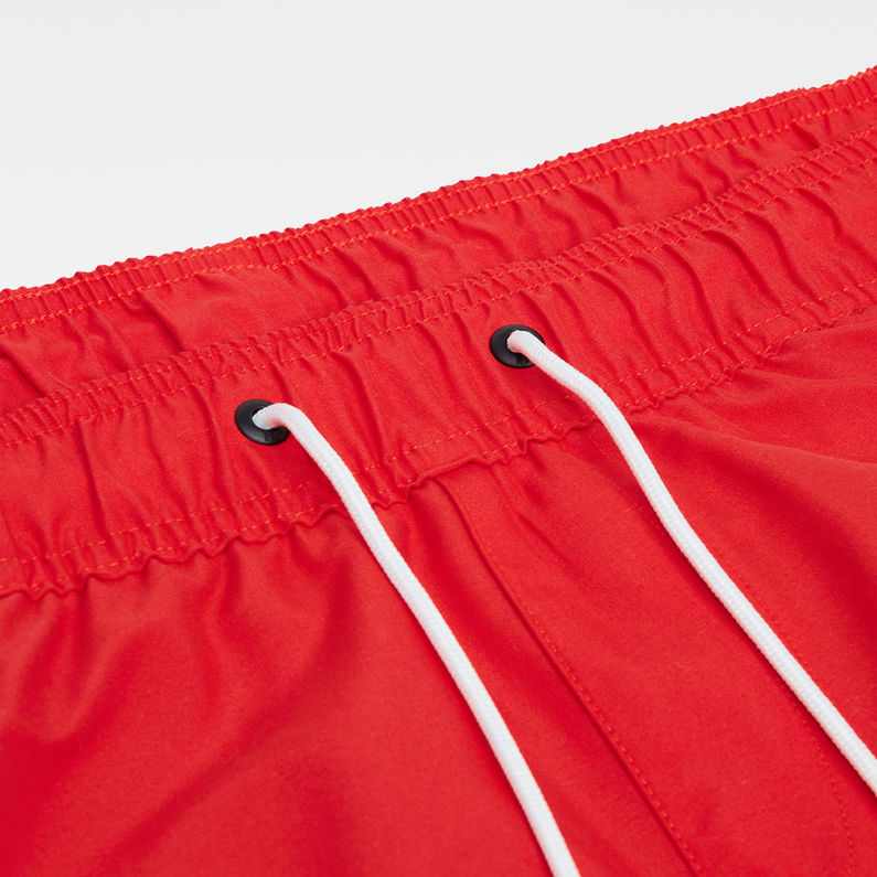 G-Star RAW® Dirik solid Artwork Swimshorts Red detail shot