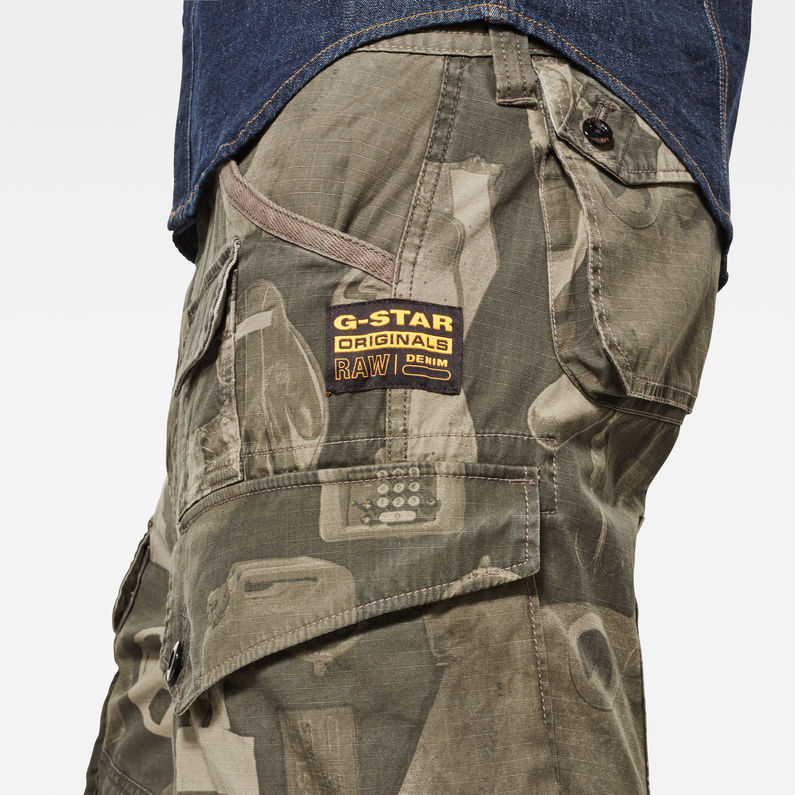 G-Star RAW® Jungle Cargo Shorts Green detail shot