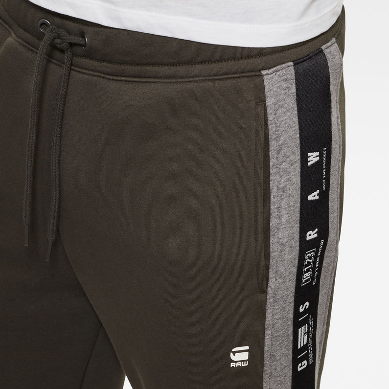 G-Star RAW® Pantalon de survêtement Denim Stripe Gris detail shot