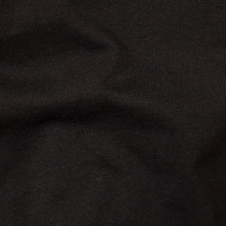 G-Star RAW® Felt Applique Logo Slim T-Shirt Black fabric shot