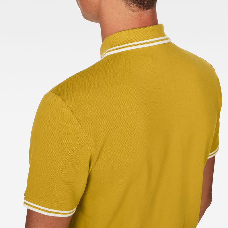G-Star RAW® Polo Dunda Slim Stripe Vert