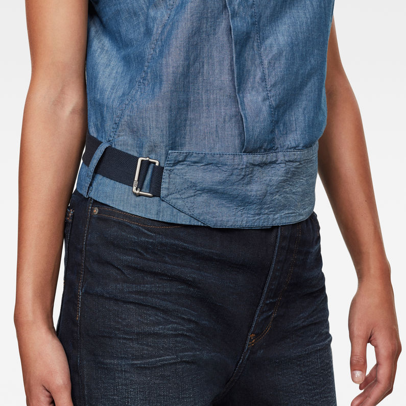 G-Star RAW® Wrap Top Midden blauw