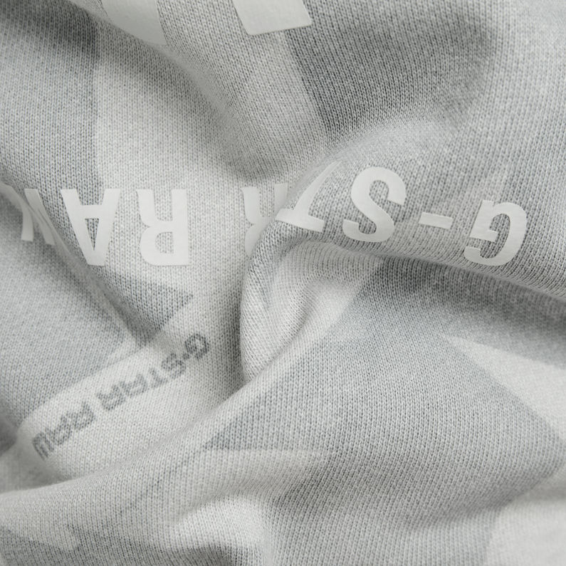 G-Star RAW® Tape AOP Sweater Grey fabric shot