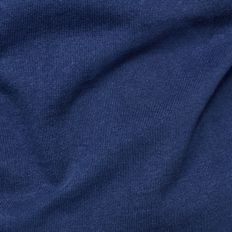 G-Star RAW® T-shirt Felt Applique Logo Slim Bleu foncé