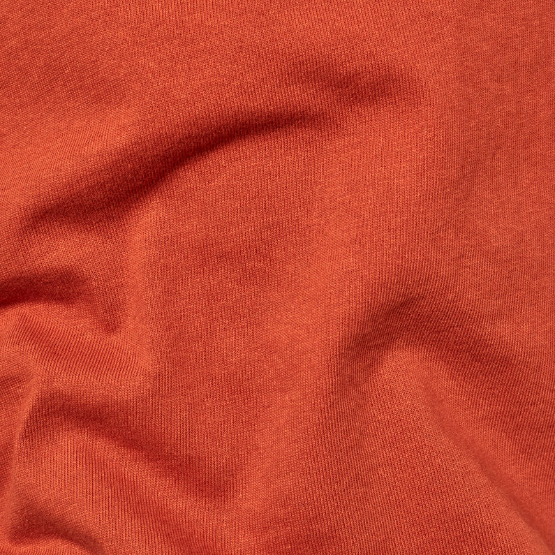 G-Star RAW® Felt Applique Logo Slim T-Shirt Orange fabric shot