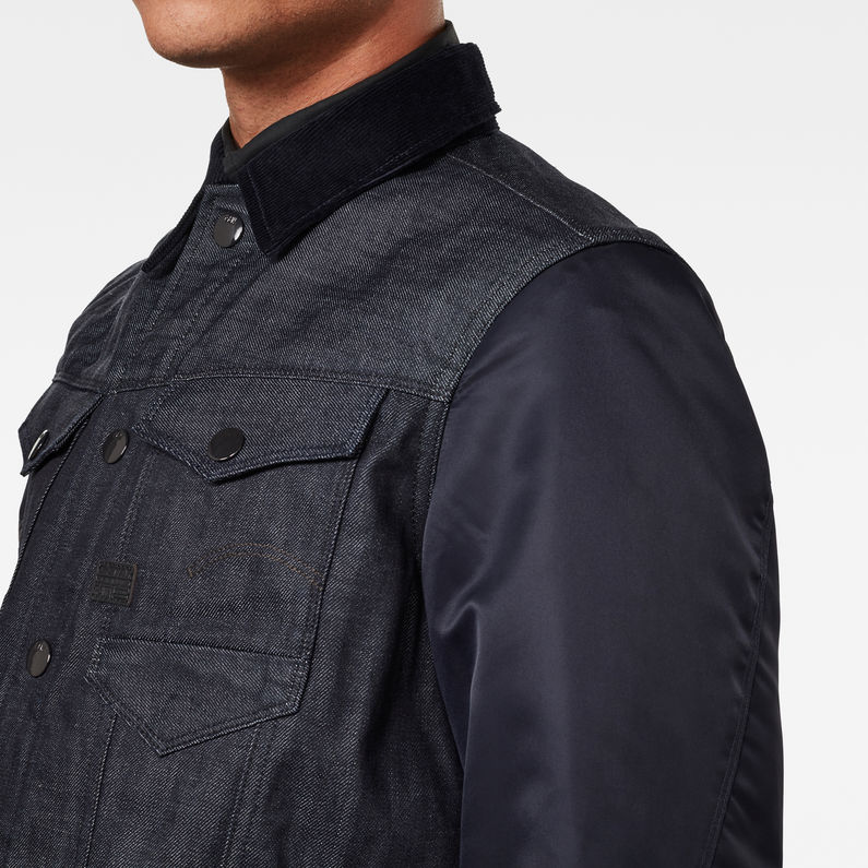 G-STAR® Arc 3D Slim Padded Jacke PM Dunkelblau detail shot