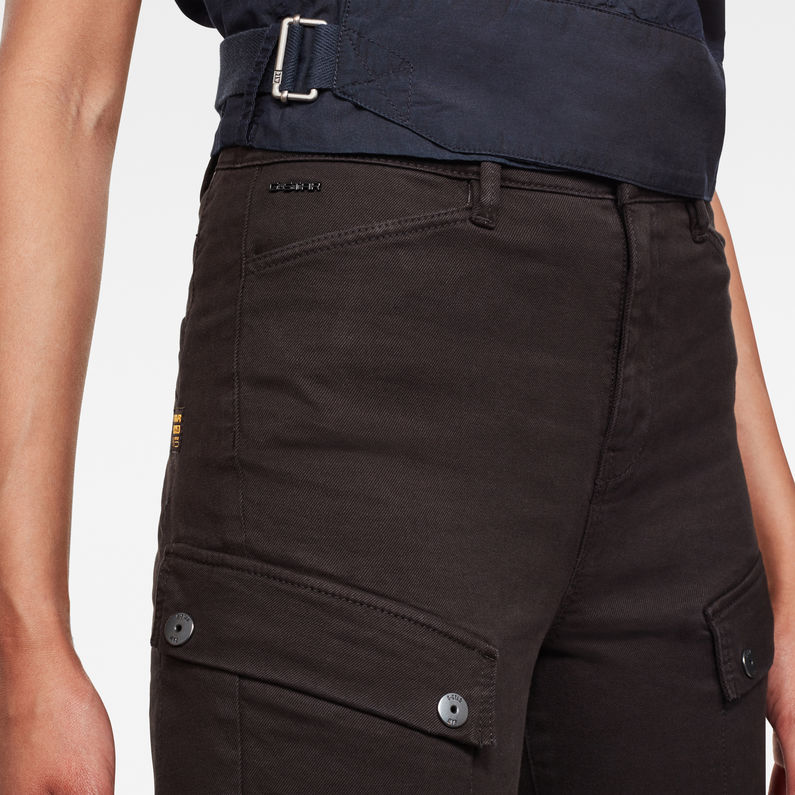 G-STAR® Blossite Army Ultra High Skinny Hose Schwarz detail shot