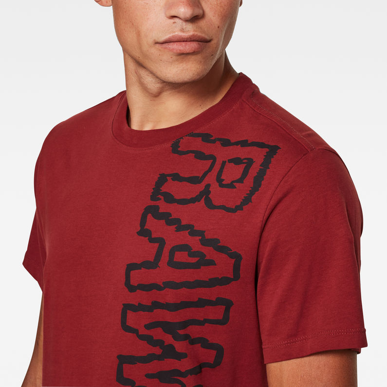 G-Star RAW® RAW Vertical Logo T-Shirt Red