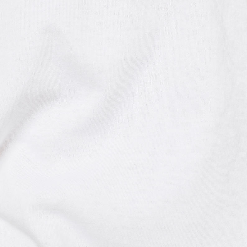 G-Star RAW® C&S Back Graphic + Loose R T-Shirts White fabric shot