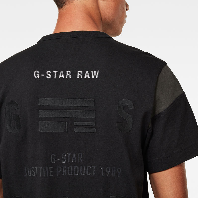 G-Star RAW® T-shirt C&S Back Graphic + t-shirt Loose R Noir