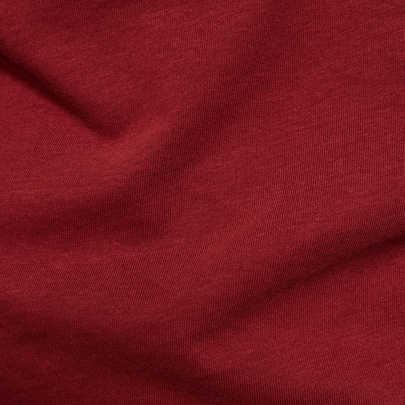 G-Star RAW® RAW Vertical Logo T-Shirt Red fabric shot
