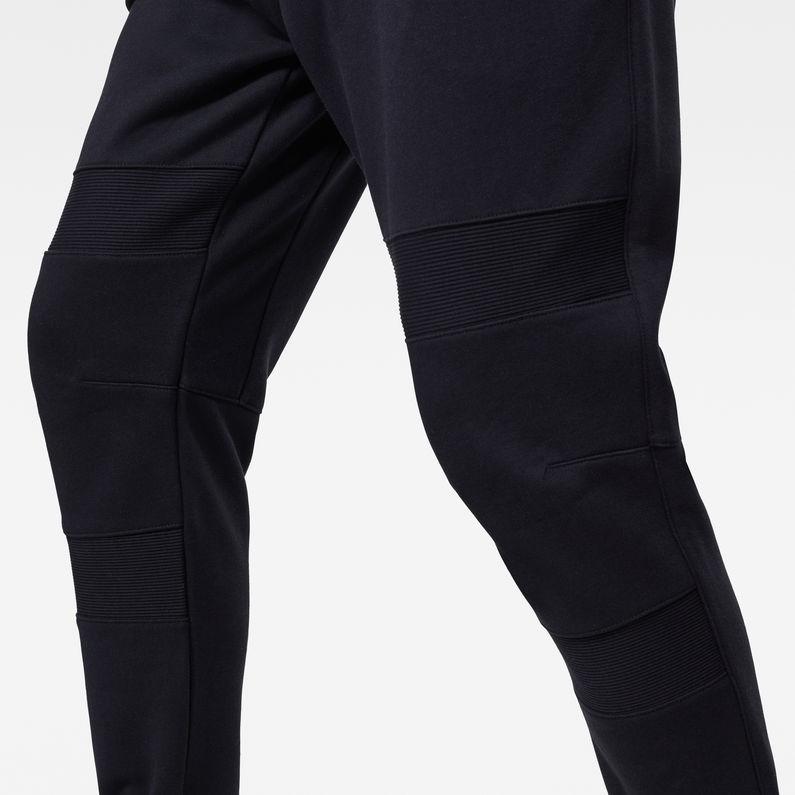 G-STAR® Motac Slim Tapered Sweatpants Donkerblauw detail shot