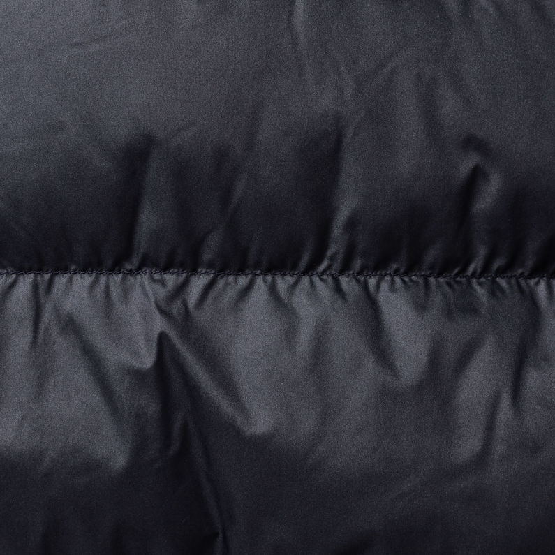 G-STAR® Whistler Hooded Slim Long Mantel Dunkelblau fabric shot